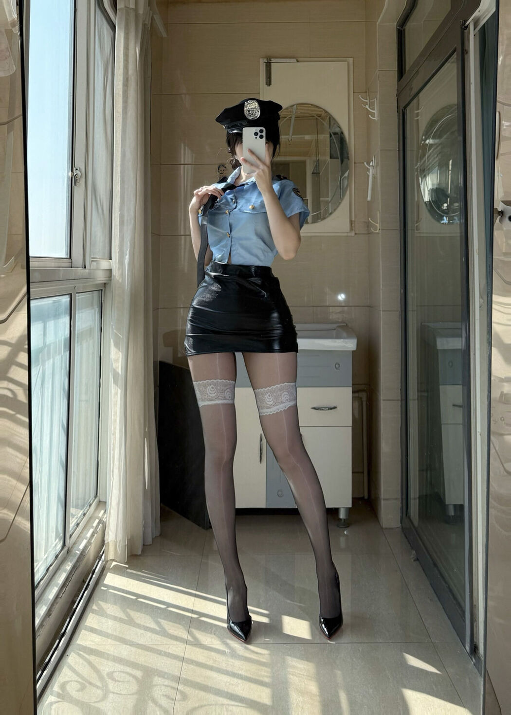 Coser@不可爱羚 – 高价定制 女警制服 (49P – 8V)