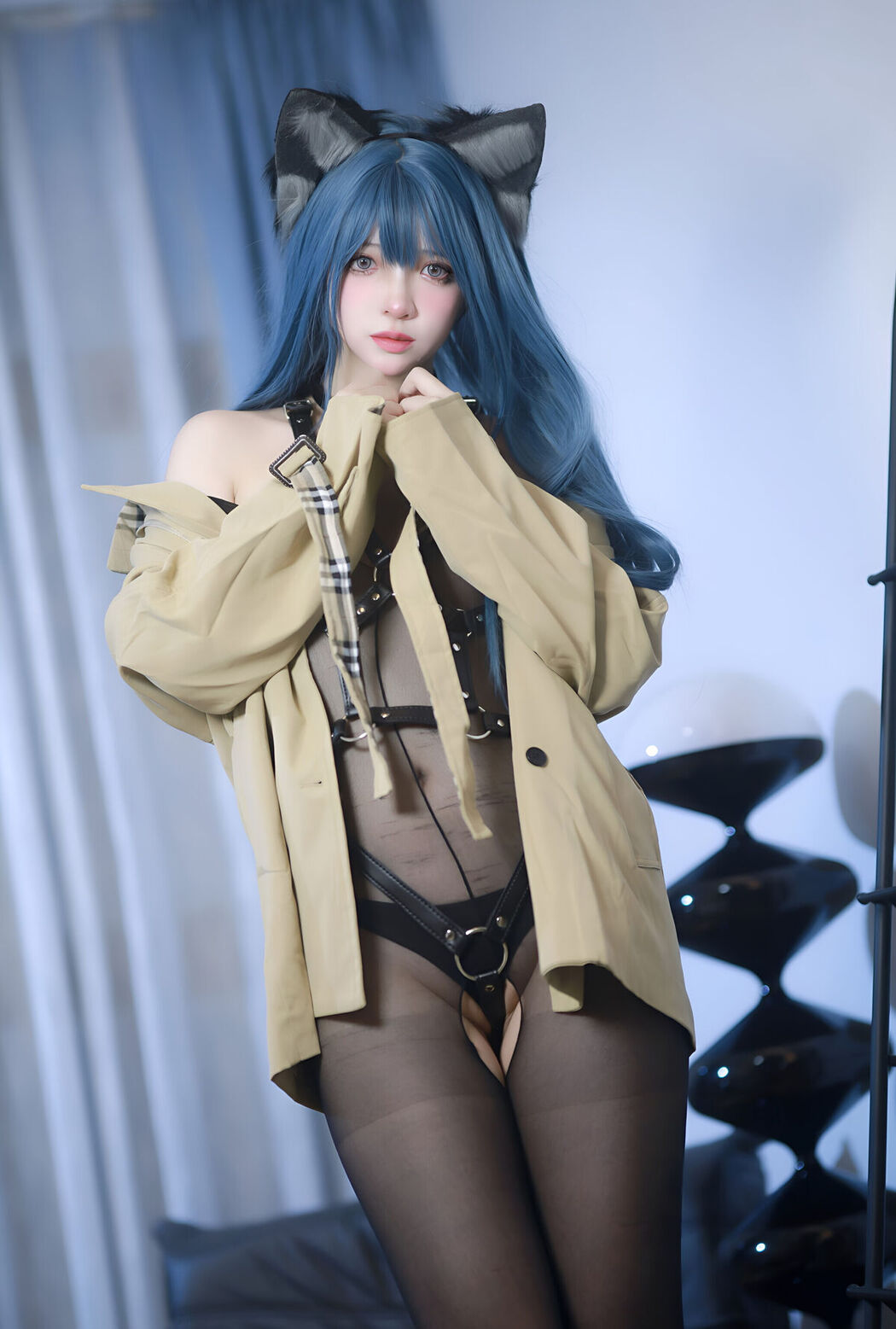 Coser@疯猫ss – 猫耳绑带束缚 (71P)