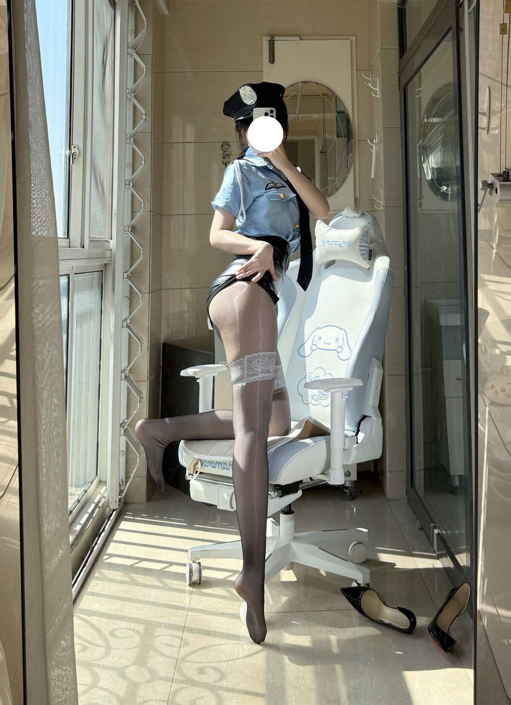 Coser@不可爱羚 – 高价定制 女警制服 (49P – 8V)