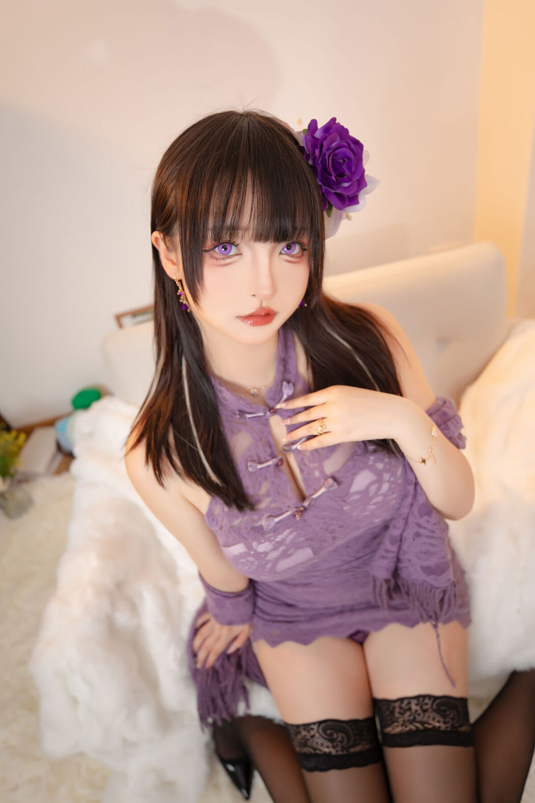 Coser@神楽坂真冬 – 紫色心情 (76P – 2V)