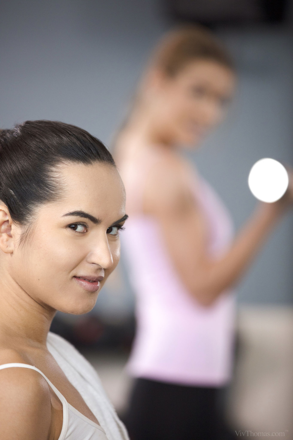 Alexis Crystal And Monica Brown In Tight Yoga Pants Cover Photo