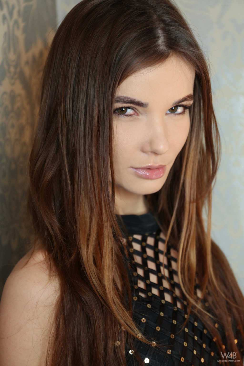 Amazing Brunette Brit In Hot Lingerie