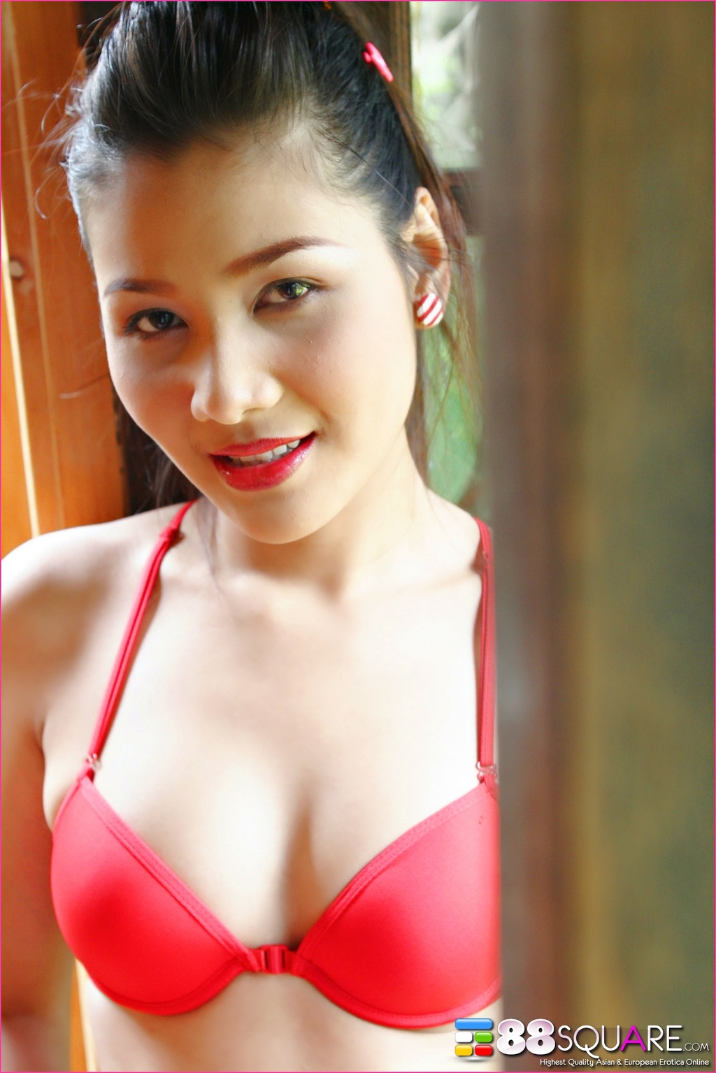 Arisa Sunaree Striped Socks And Hairy Pussy