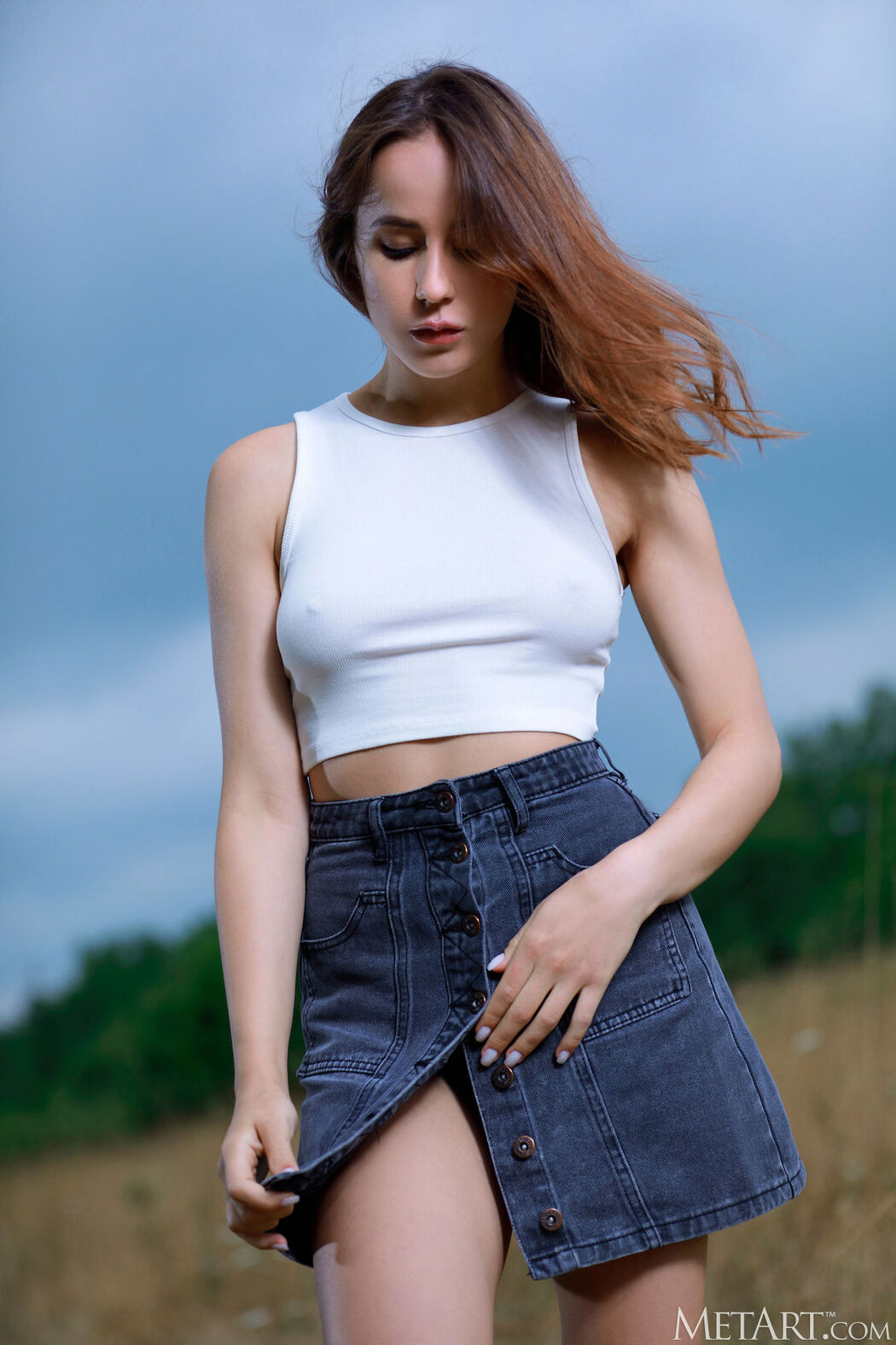 Annamalia Giving Her Gorgeous Breasts An Adoring Squeeze