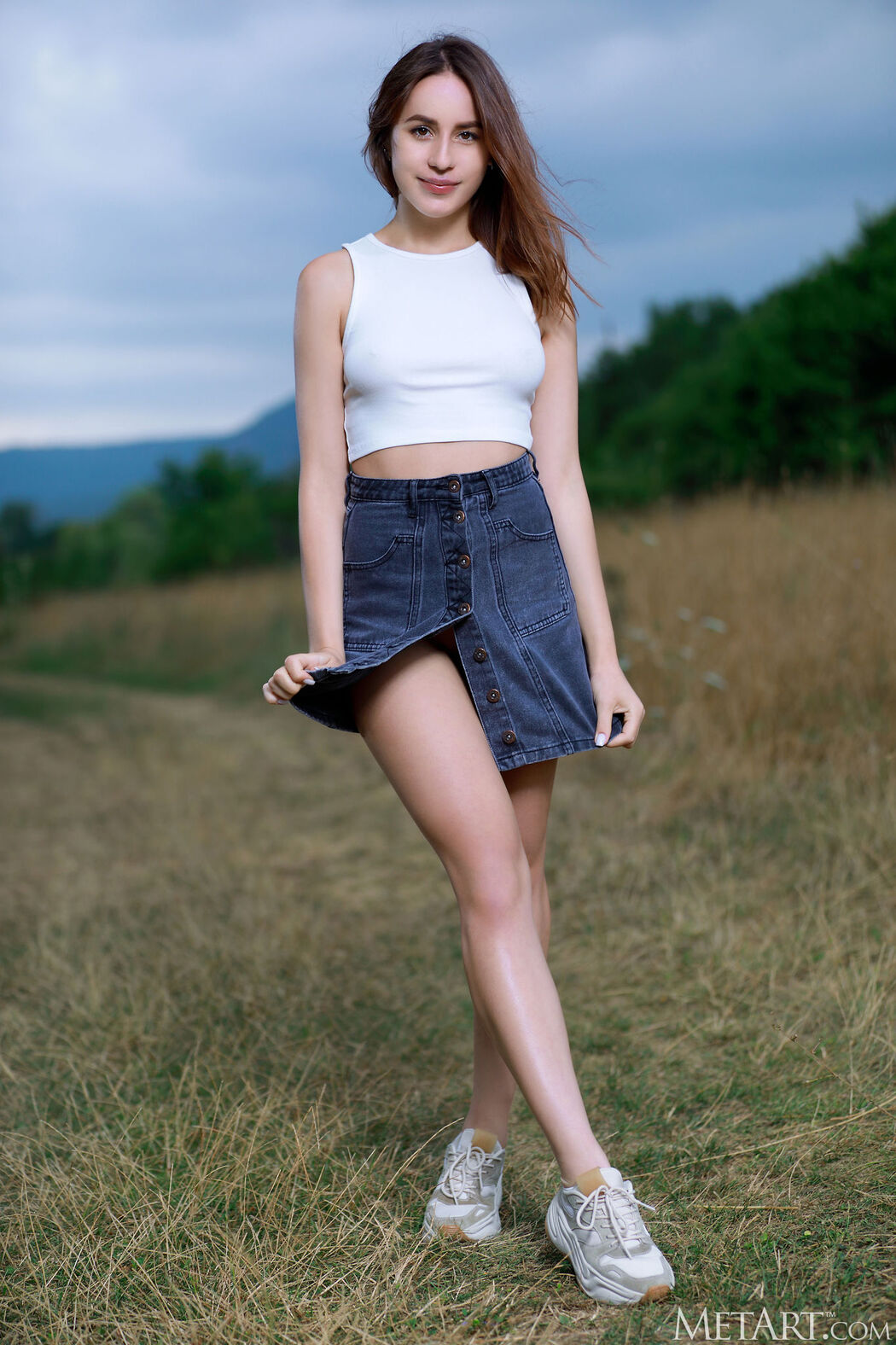 Annamalia Giving Her Gorgeous Breasts An Adoring Squeeze