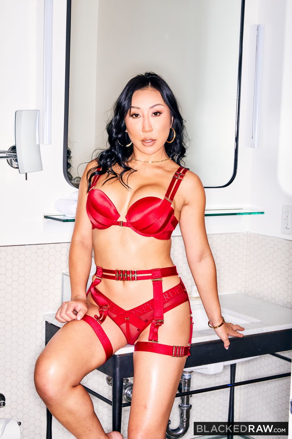 Asian Model Nicole Doshi Drilled Hard By Big Black Cock