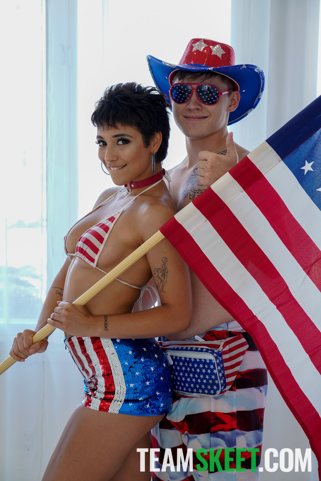 Brooklyn Gray In Naughty Patriotic Fuck Sesh