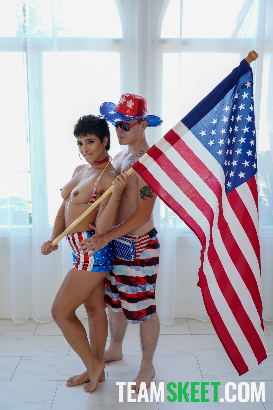 Brooklyn Gray In Naughty Patriotic Fuck Sesh