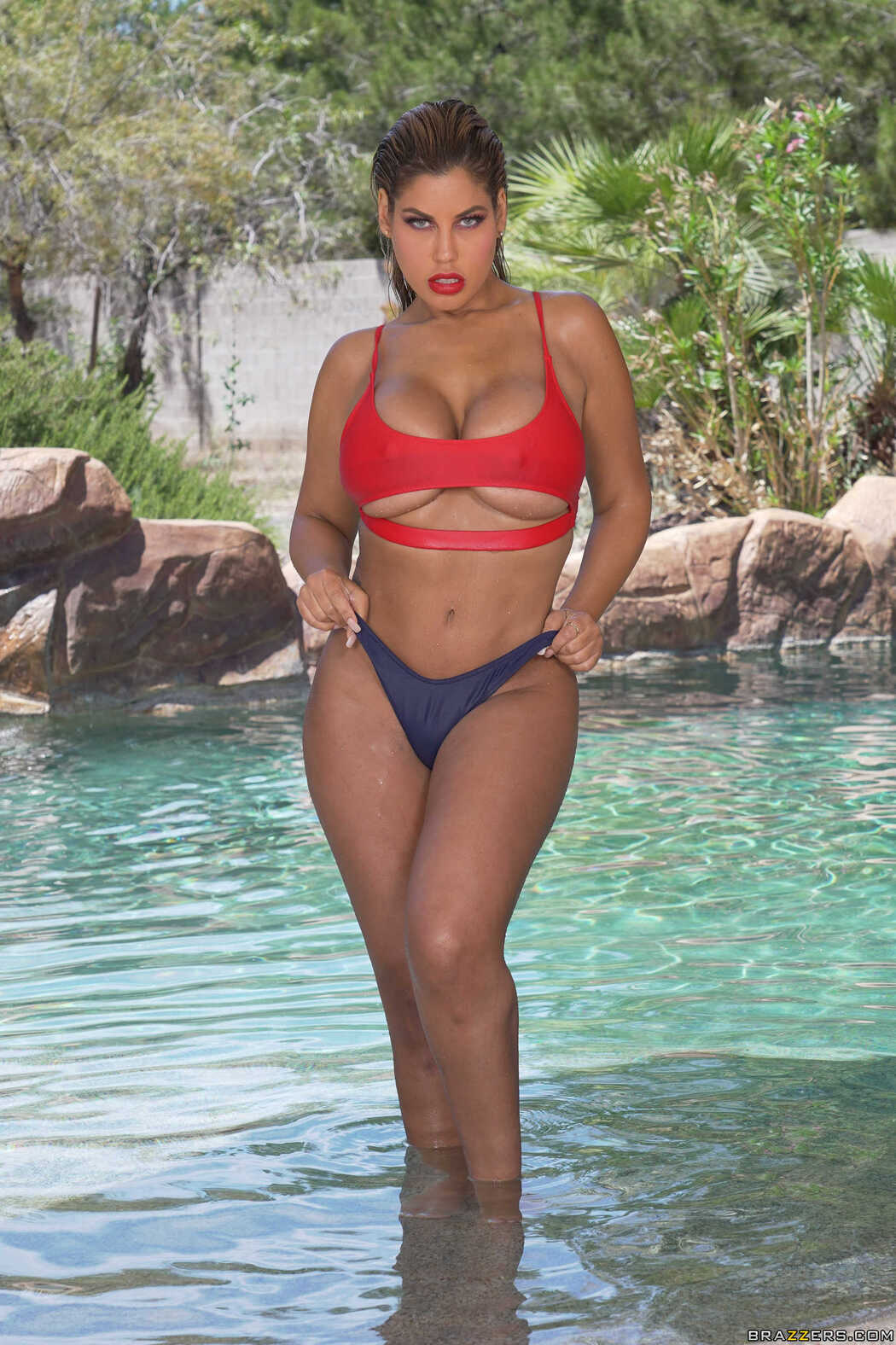 Bridgette B Sucking Rock Hard Cock