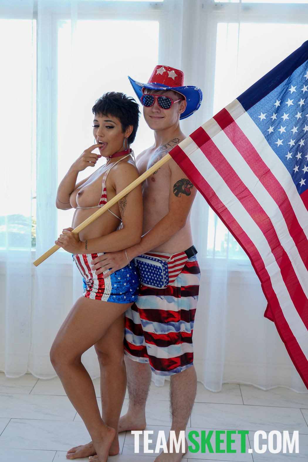 Brooklyn Gray In Naughty Patriotic Fuck Sesh