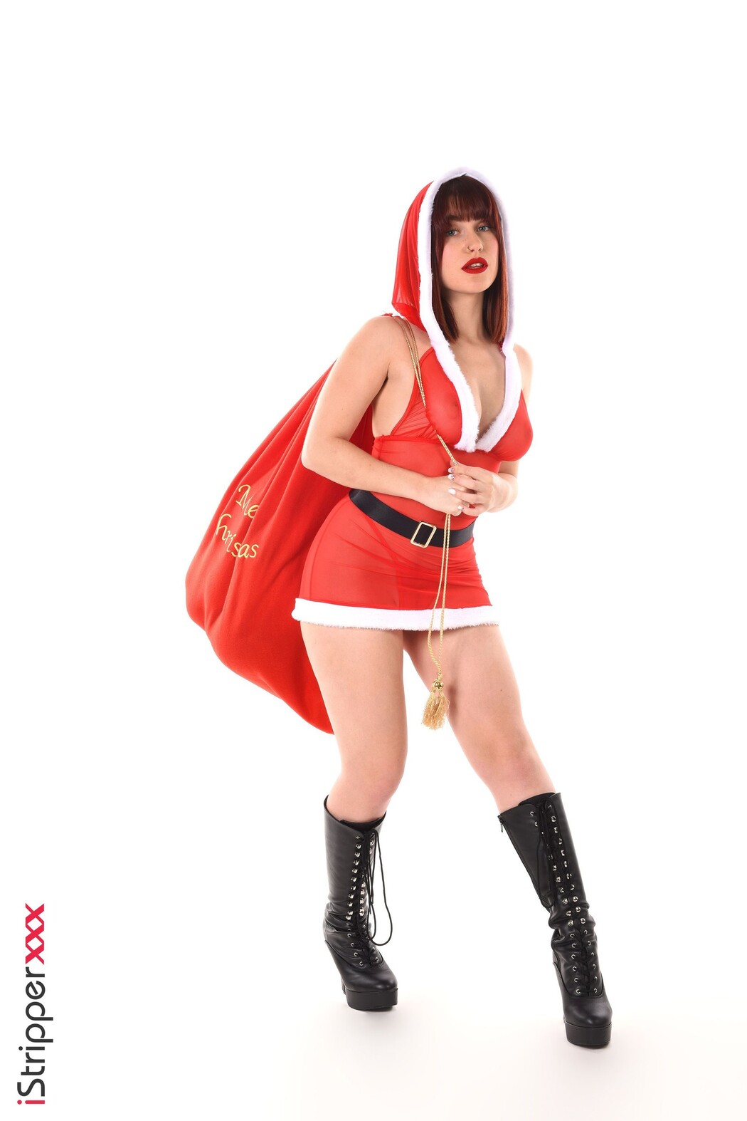 Carla Vyxx Big Boobs Hottie In Xmas Costume