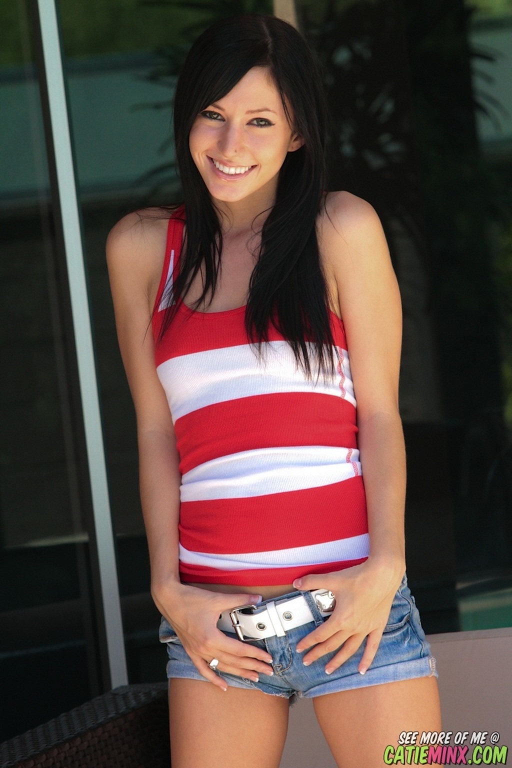 Catie Minx Tight Jean Shorts