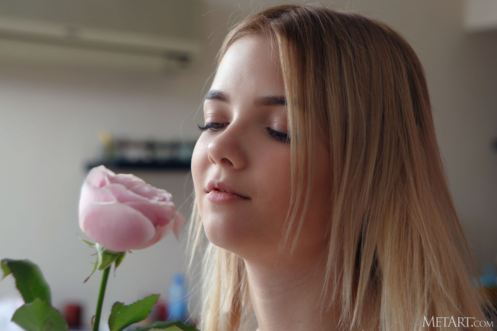 Chanel Fenn Adorable Blonde Slips Off Her Top