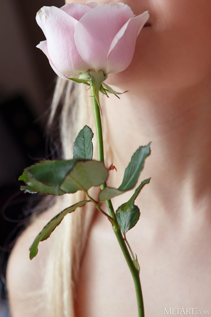 Chanel Fenn Adorable Blonde Slips Off Her Top