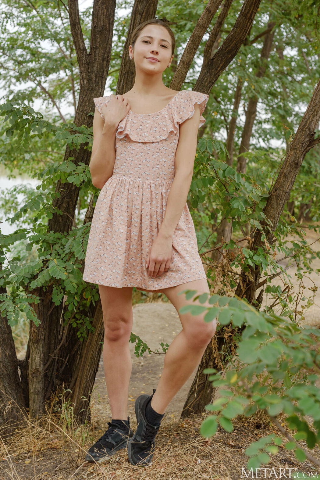 Cute New Model Mattie Slipping Off Her Summer Dress Cover Photo