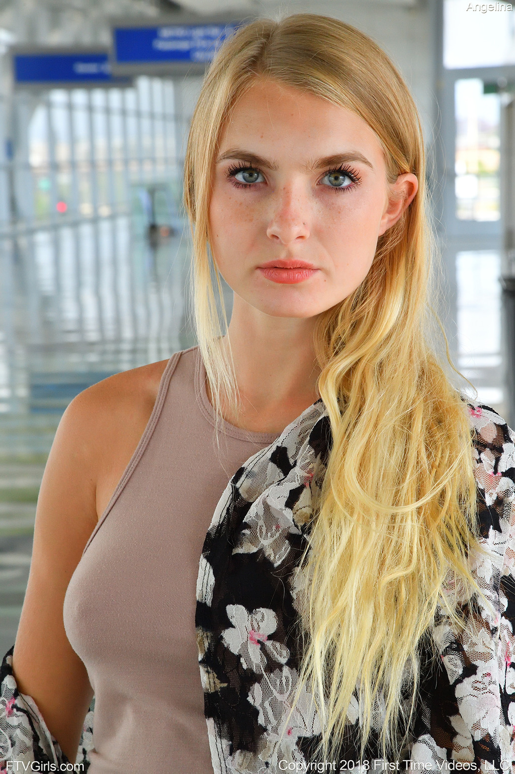 Cute Amateur Blonde Angelina