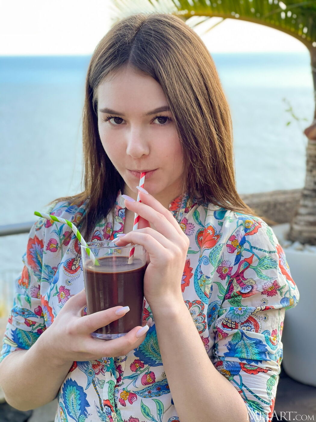 Cute Brunette Matty On Vacation Expose Shaved Pussy Cover Photo