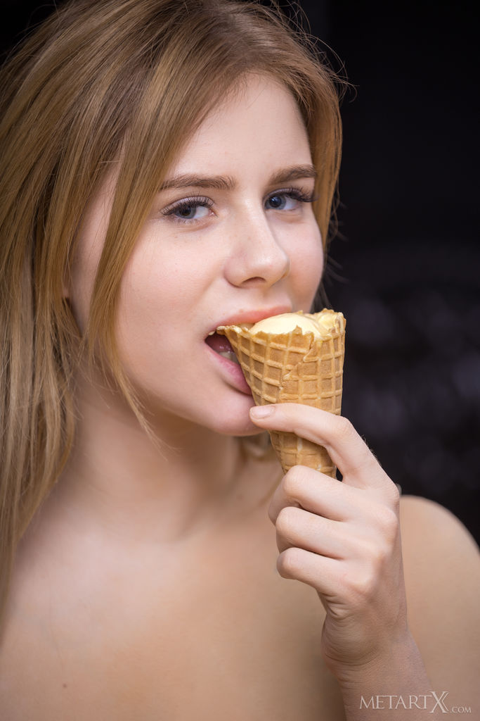 Cute Blonde Marcela Immersed In The Blissful Sensations