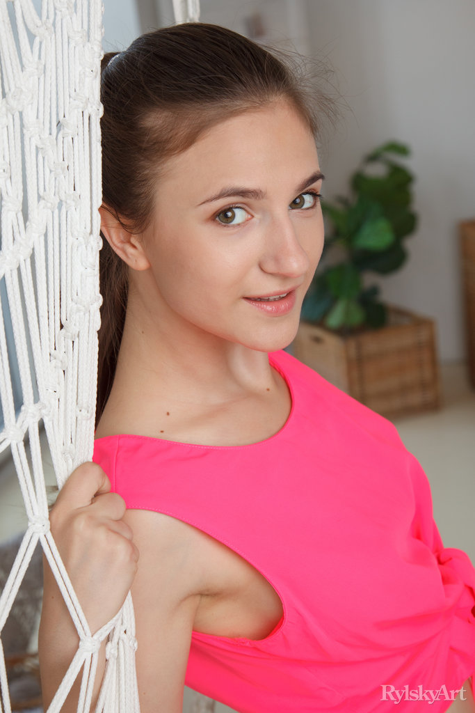 Cute Brunette Teen Yanetta With Hairy Pussy