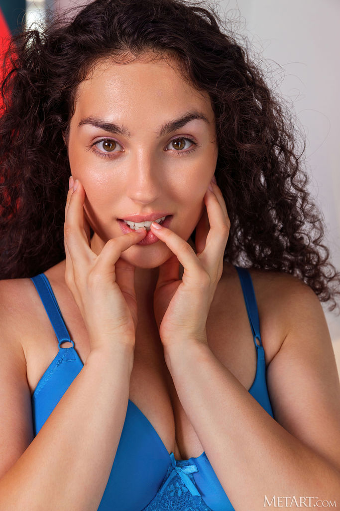 Electra Noir Slides Her Skimpy Panties Down Over Her Firm Round Ass