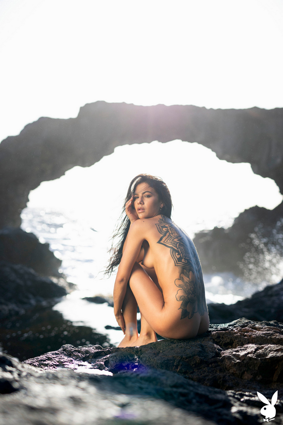 Estefania Pahe Strips Her Lingerie And Posing Nude In The Canary Islands