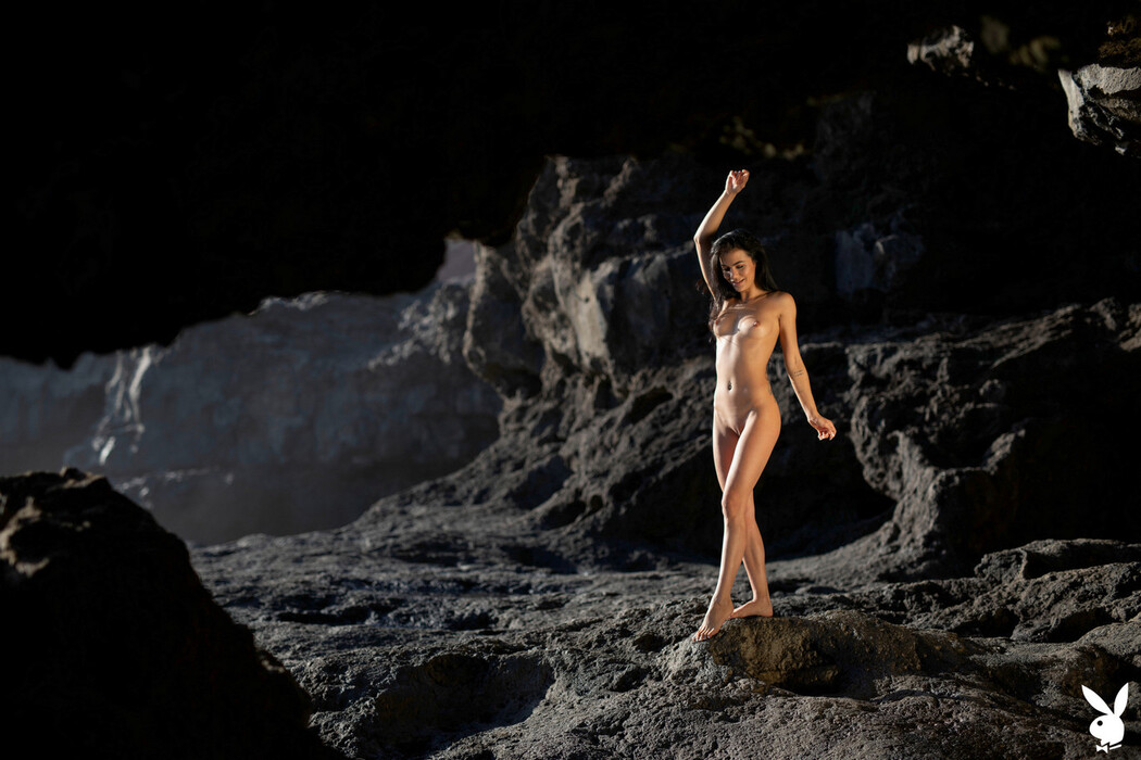Estefania Pahe Strips Her Lingerie And Posing Nude In The Canary Islands