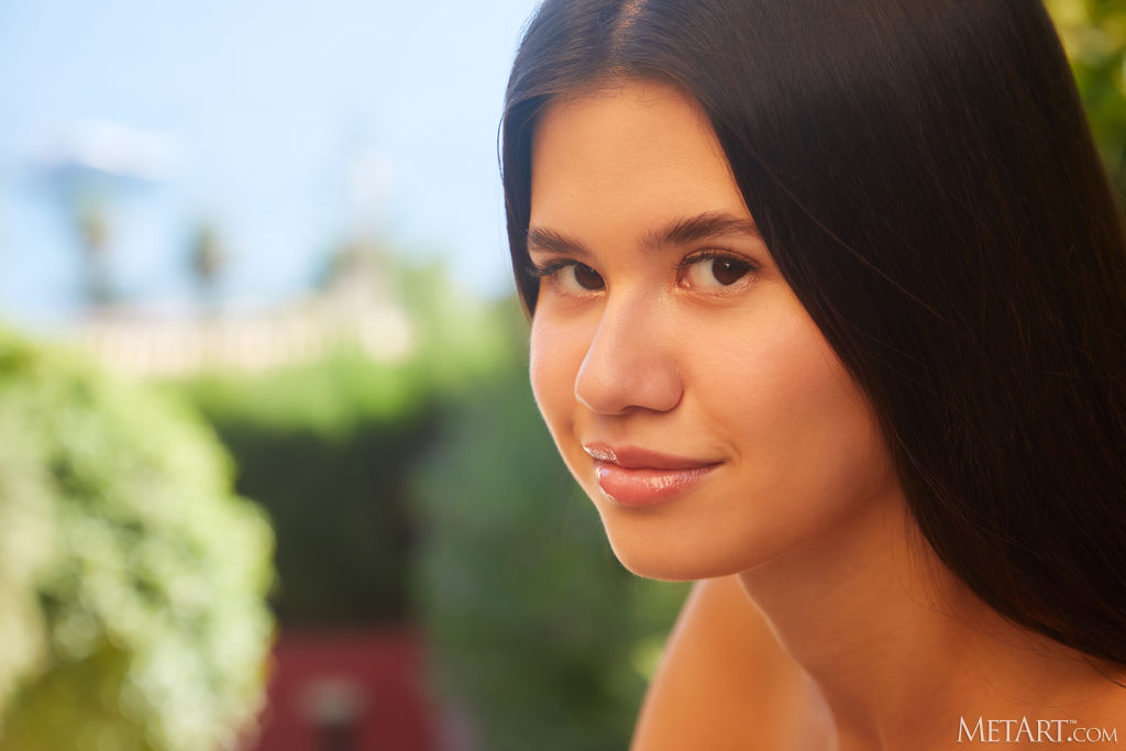 Evelin Elle Revealing Crocheted Dress For A Daring Display Of Her Sexy Ass