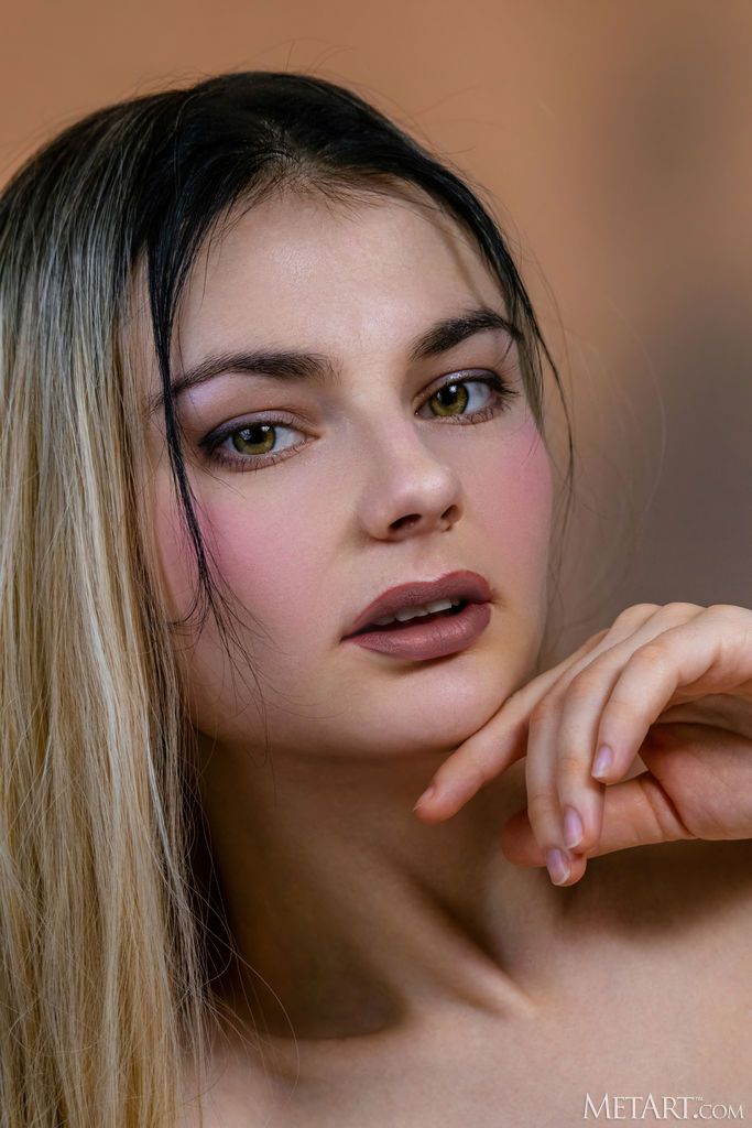 Francesca Rose Letting Her Silk Pajama Top Fall Open