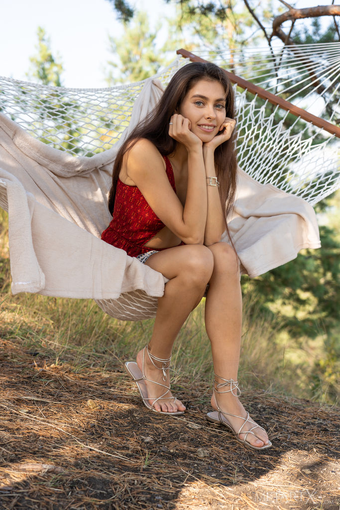 Foxy Alissa Caressing Her Beautiful Breasts And Sexy Ass Cheeks