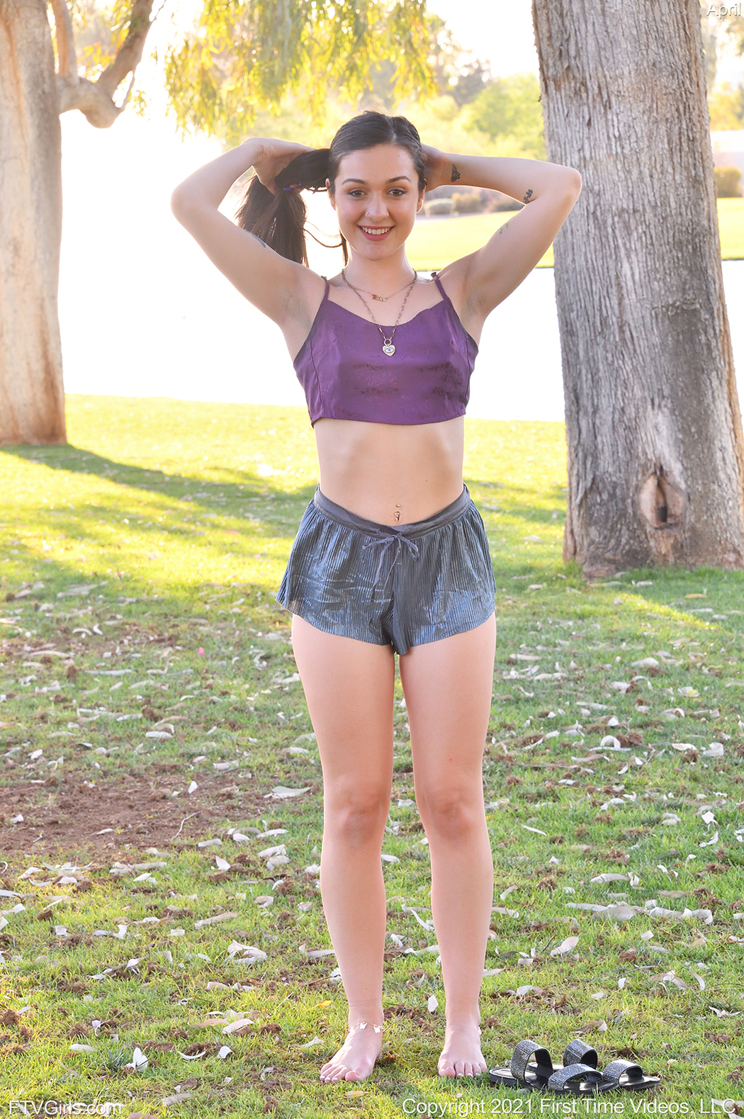 FTV April Enjoys Her Yoga Time Outdoors Cover Photo