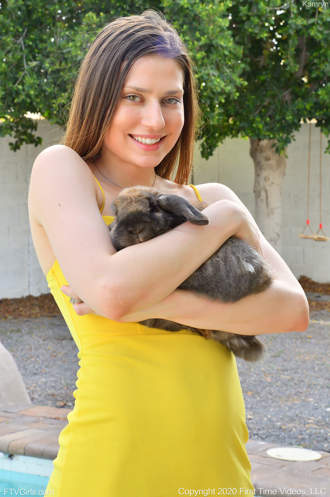 FTV Kamryn Shows Her Pink Pussy Outdoors