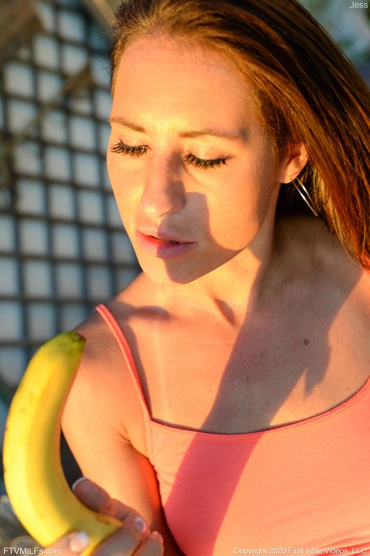 FTV Jess Loves Bananas To Insert In Wet Hole
