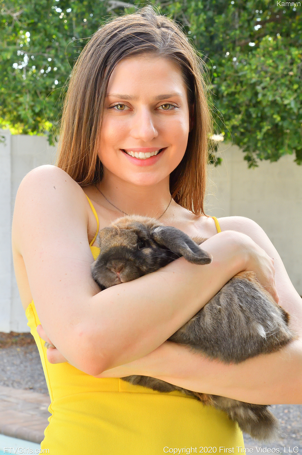 FTV Kamryn Shows Her Pink Pussy Outdoors