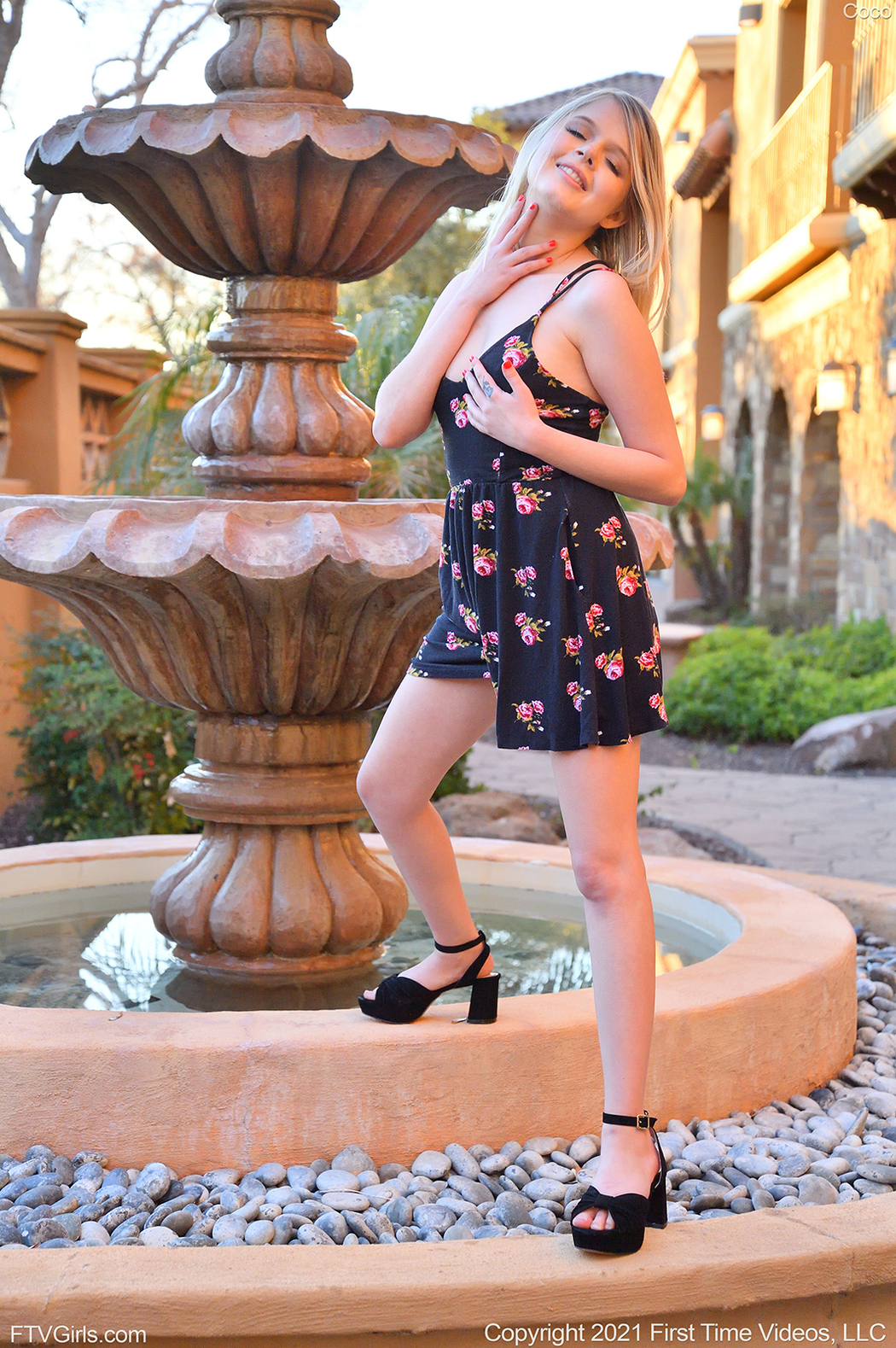 FTV Coco Blonde Chick In A Little Dress