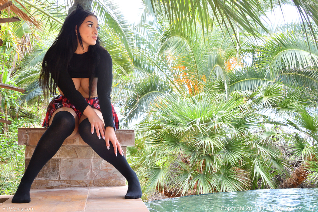 FTV Violet Masturbates Her Pink Pussy