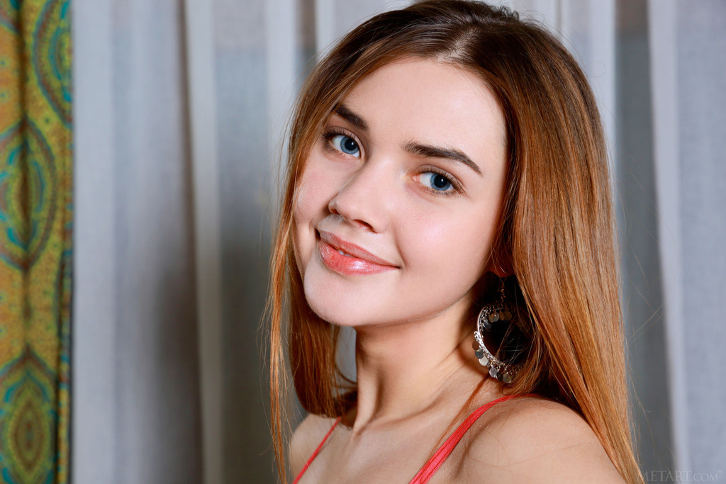 Georgia Looks A Dream In Red Lingerie