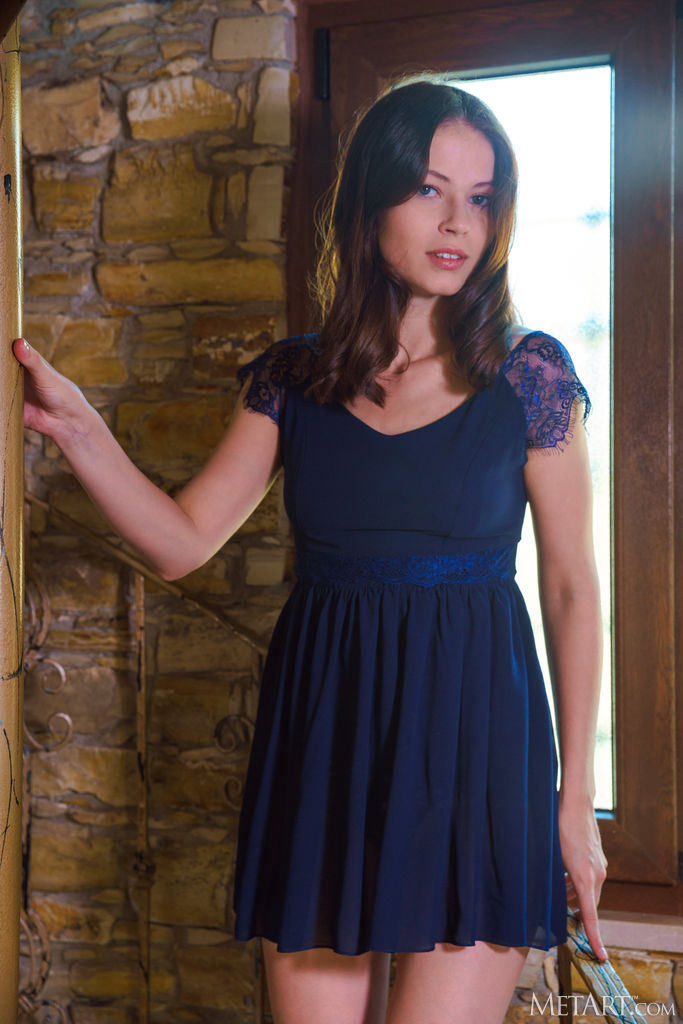 Hilary C Thighs Parted To Frame Her Shaved Pussy Cover Photo