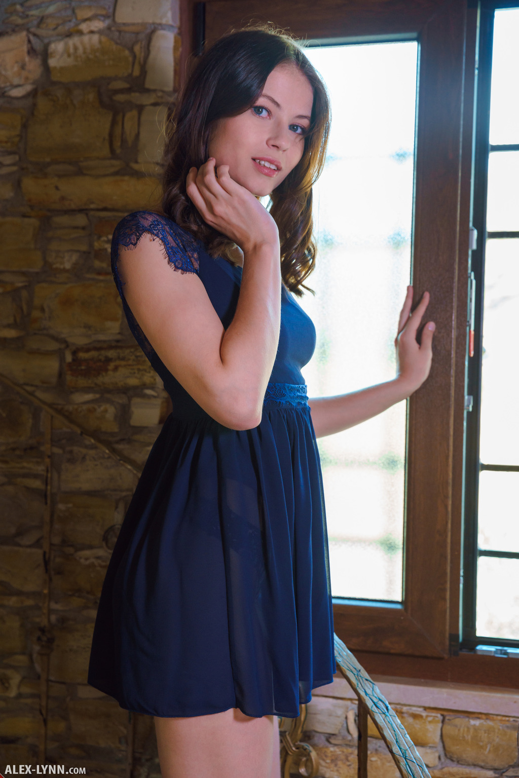 Hilary C Strips Her Dress And Panties