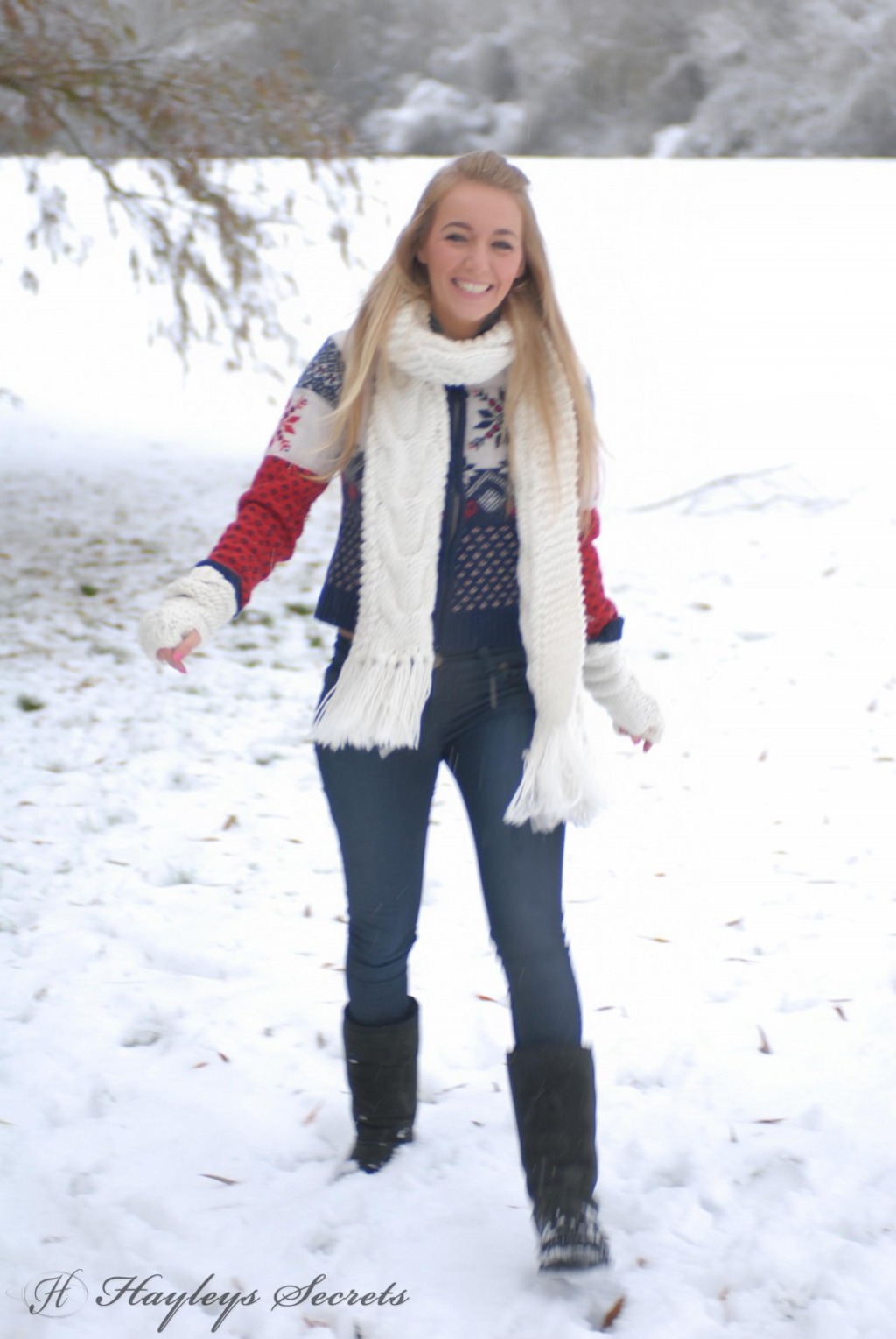 Hayley Marie Coppin In Snow Cover Photo