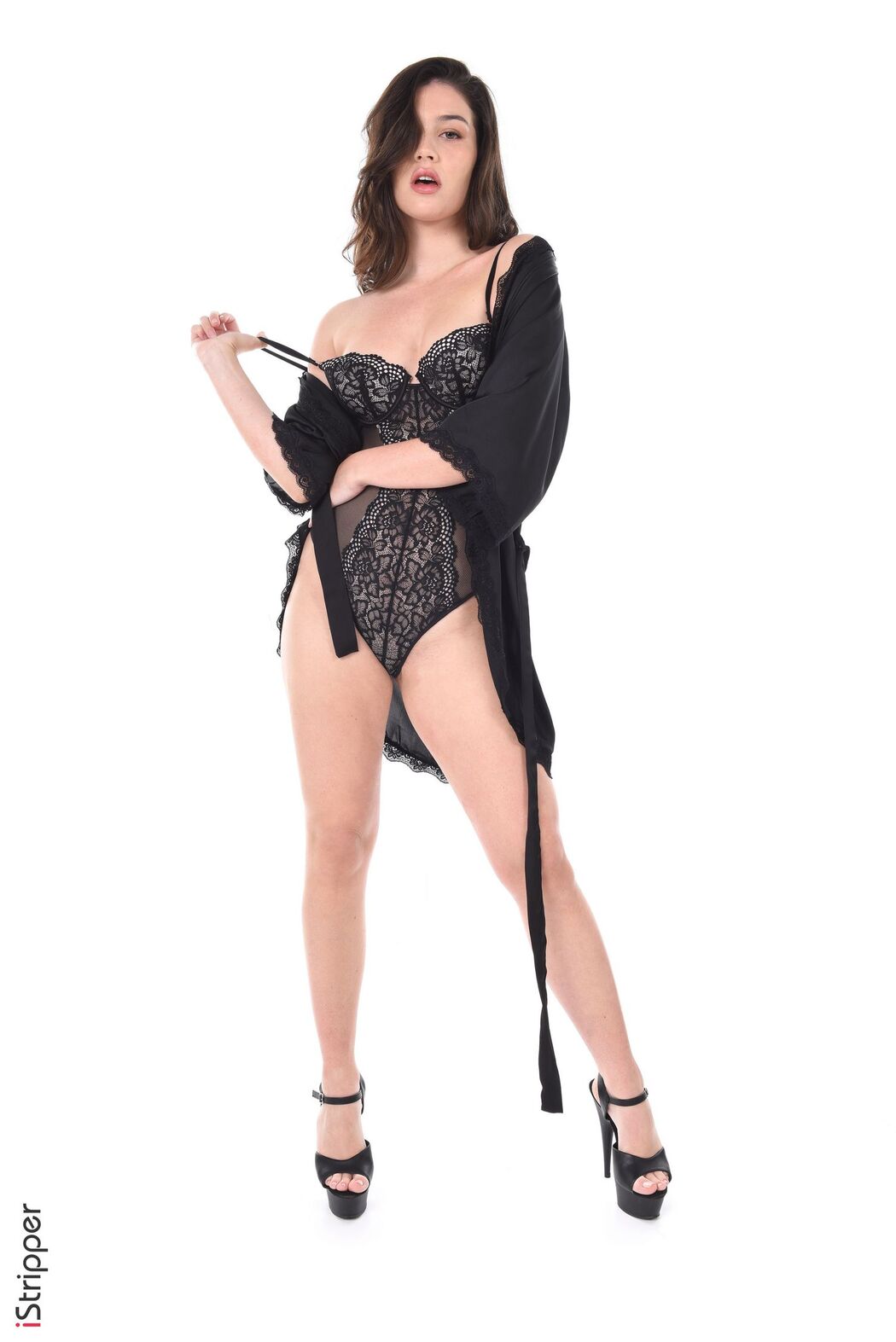 Irina Gubeva Posing Hot In High Heels And Lingerie