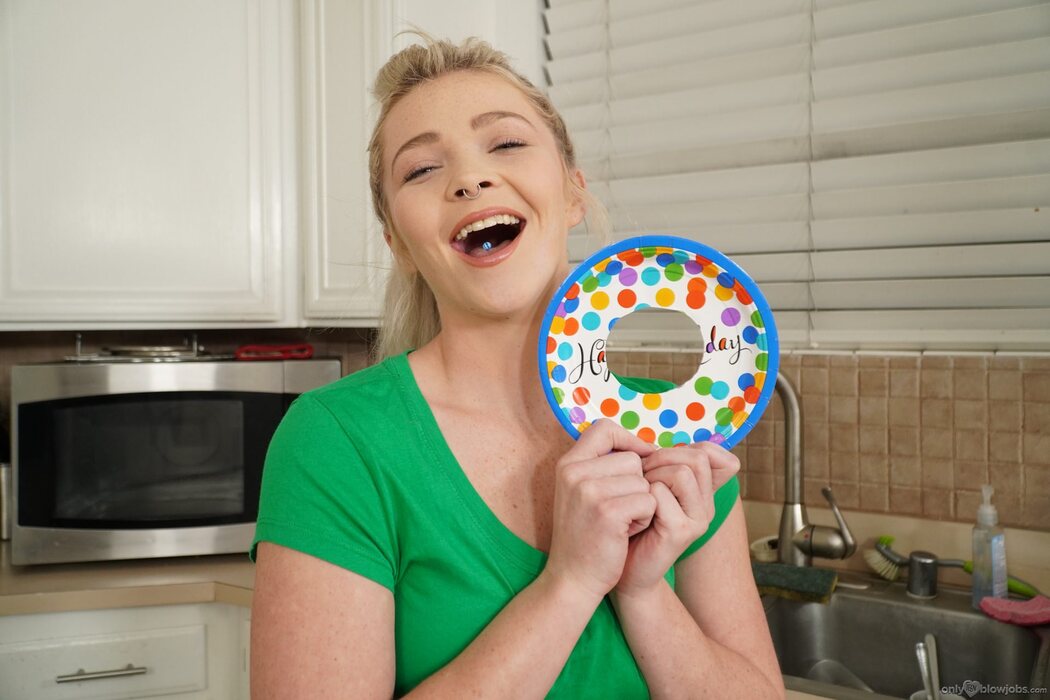 Kay Carter Enjoys Hard Cock Sucking At Her Birthday