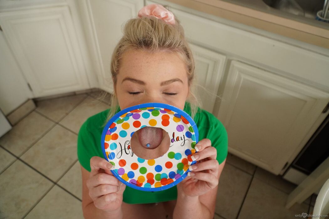 Kay Carter Enjoys Hard Cock Sucking At Her Birthday