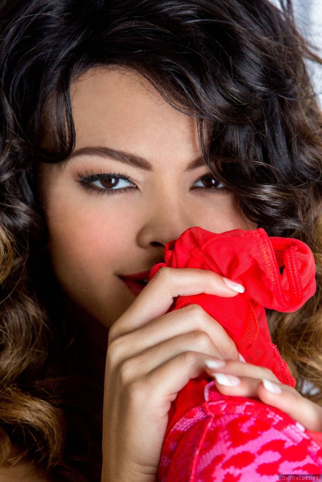 Kimberly Fox In Red Lingerie