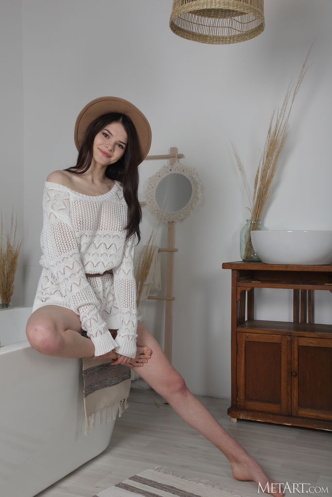 Kinsley Revealing The Moist Pink Folds Of Her Bare Pussy Cover Photo