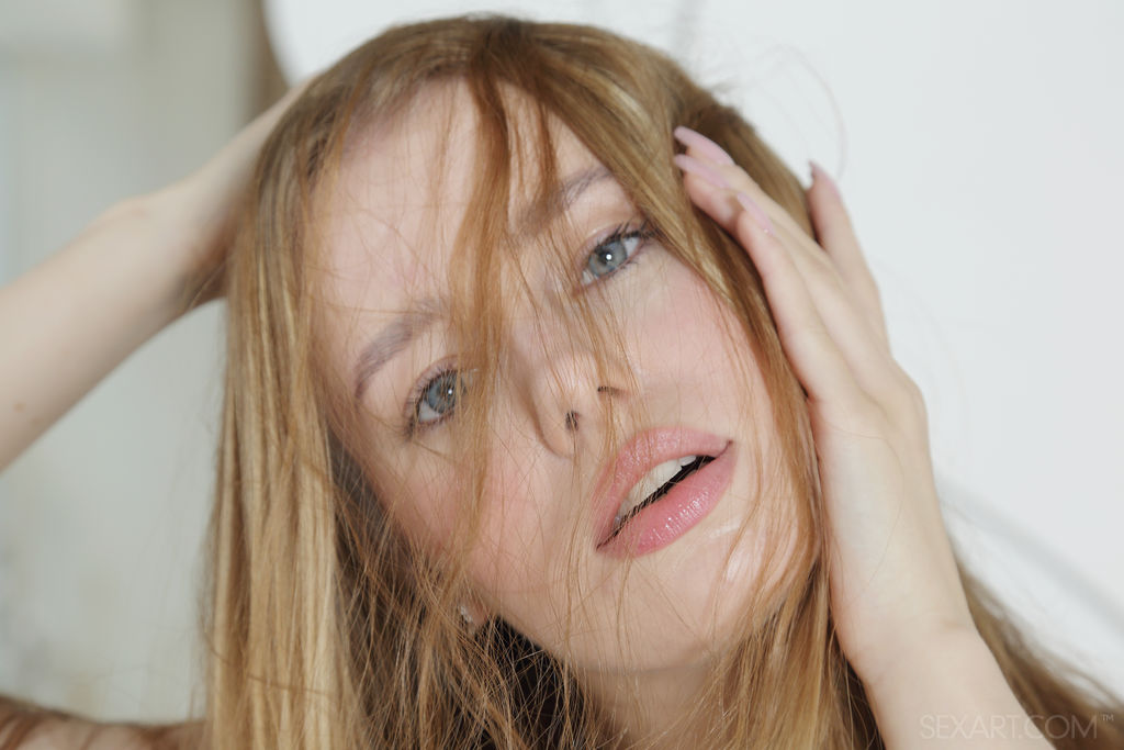 Lalli Eases Her Fingers Between Her Plump Pussy Lips To Explore Her Inner Heat