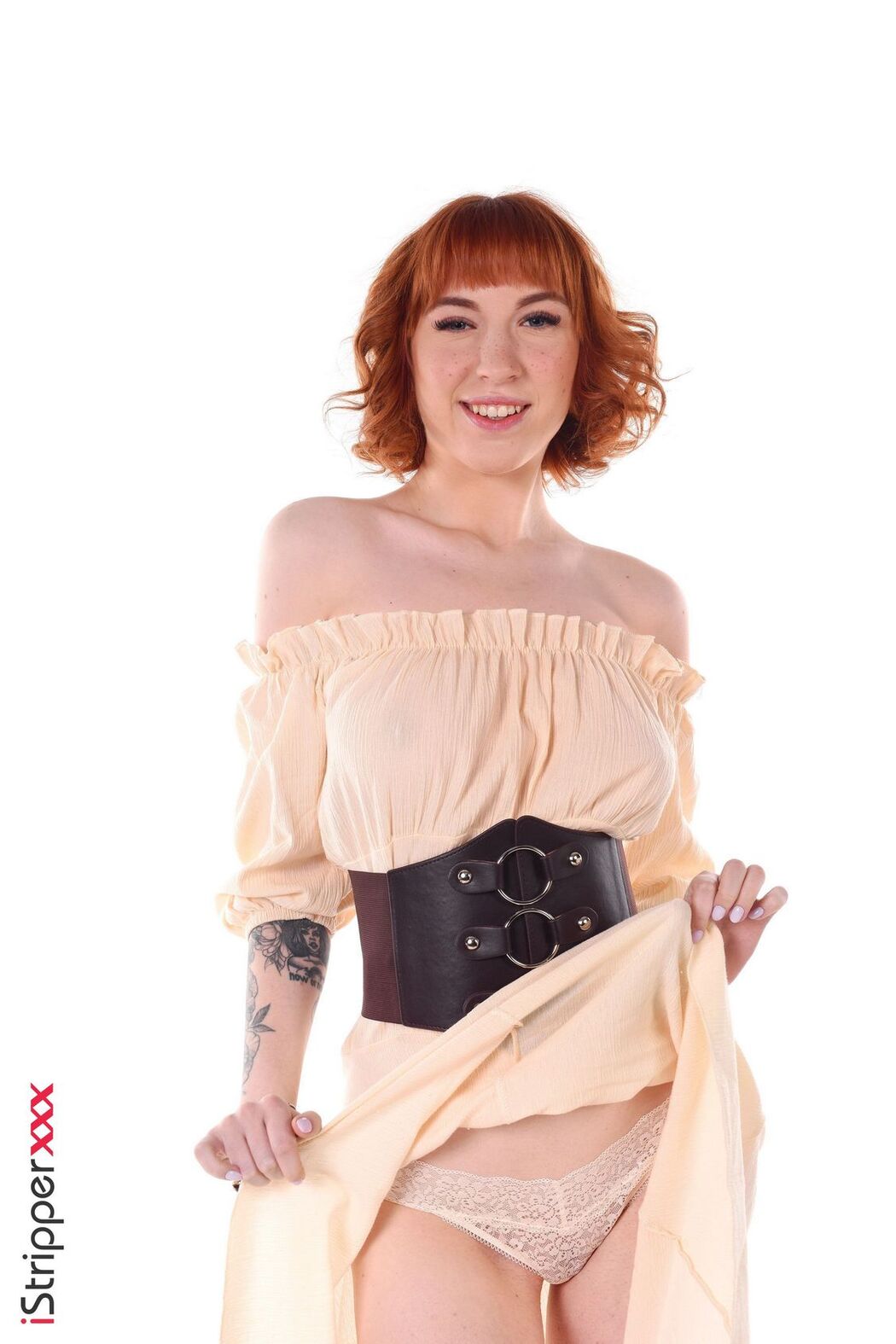 Lilly Mays Cute Redhead Rides A Dildo