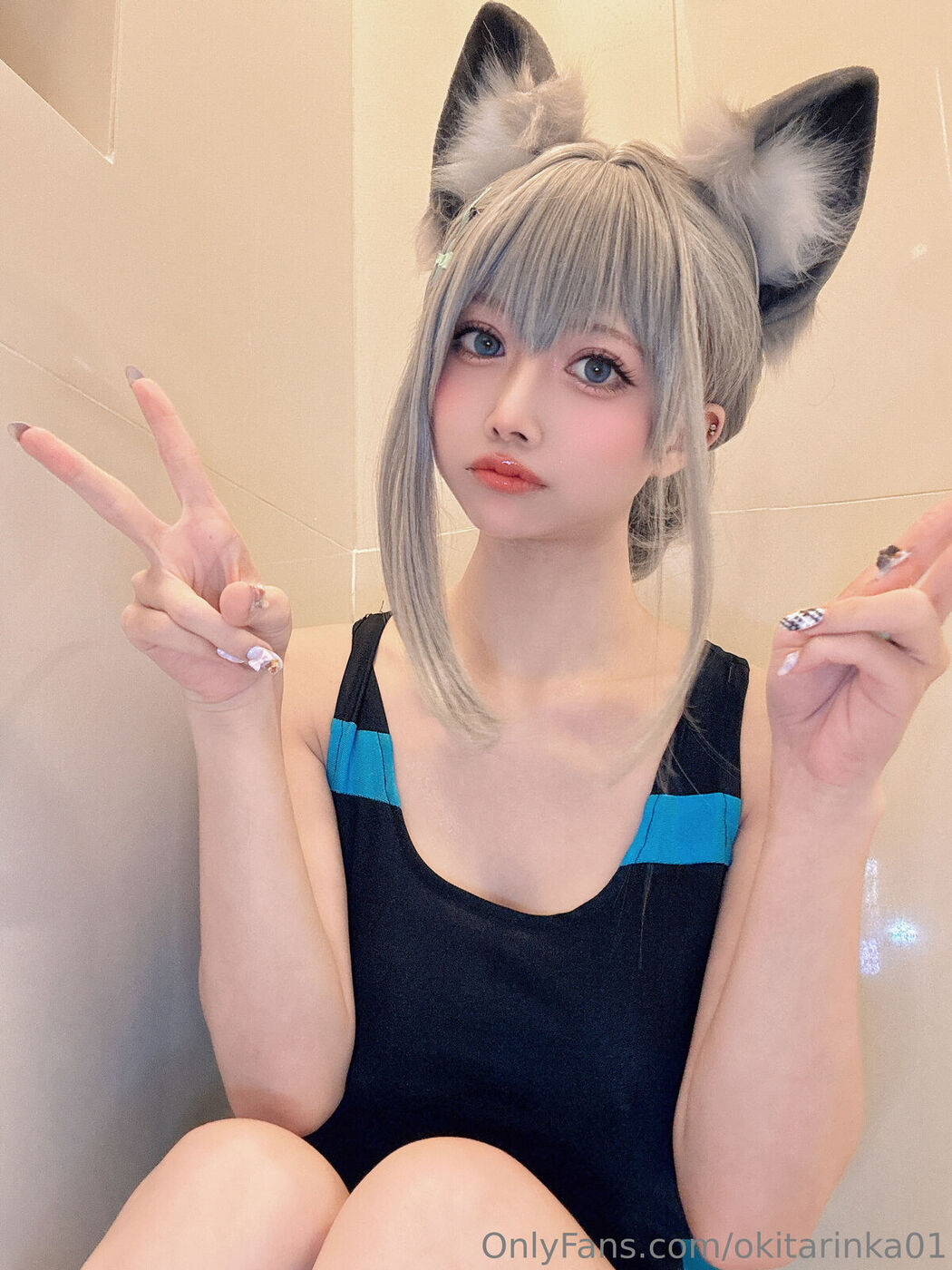 Coser@沖田凜花Rinka &#8211; Blue Archive (51P)