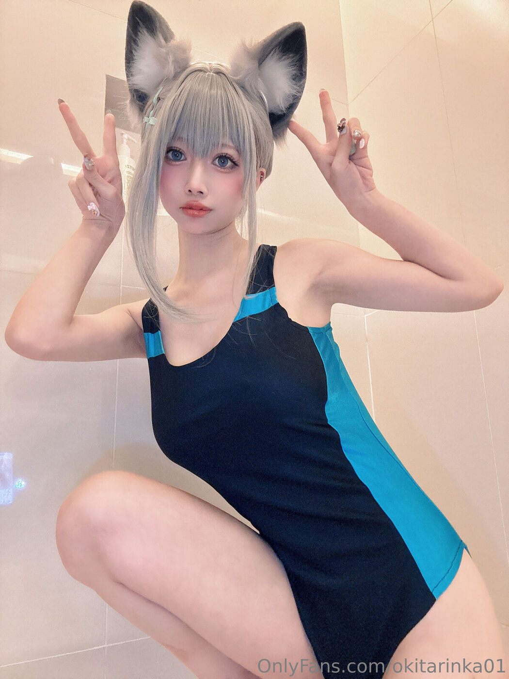 Coser@沖田凜花Rinka &#8211; Blue Archive (51P)