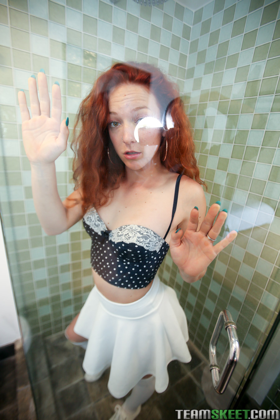 Luna Light Takes A Gooey Splash Of Cum All Over Her Super Fit Body