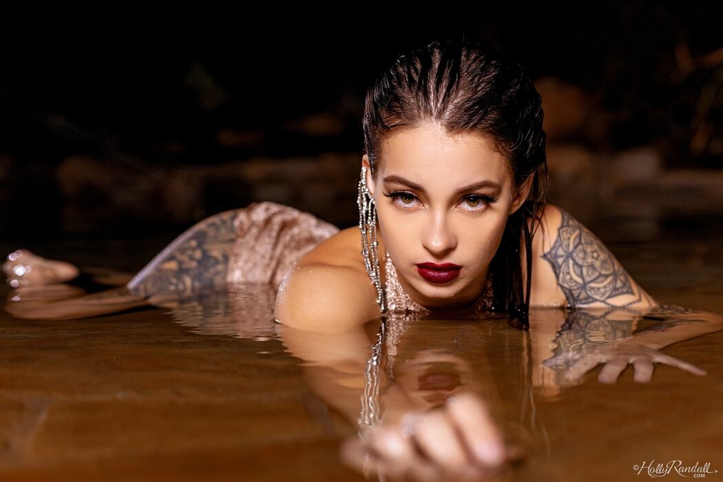 Maddy May With Big Fake Boobs Getting Wet
